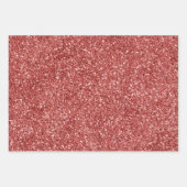 Red White Silver Blue Glitter Inpakpapier Vel (Voorkant)