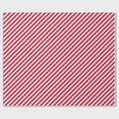 Red White Stripe kerstfeestdag Cadeaupapier (Vlak)