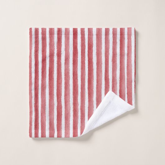 Red White Stripes (Gant de toilette)