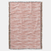 Red White Stripes Christmas Deken (Voorkant Verticaal)