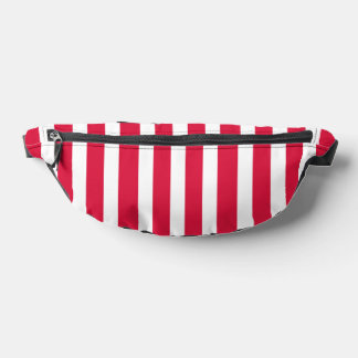 Red White Stripes Fanny Pack Heuptasje