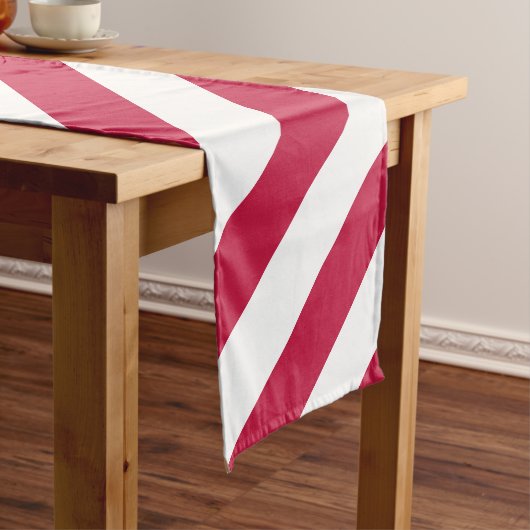 Red White Stripes Patriottic Long Table Runner Lange Tafelloper (Voorbeeld)