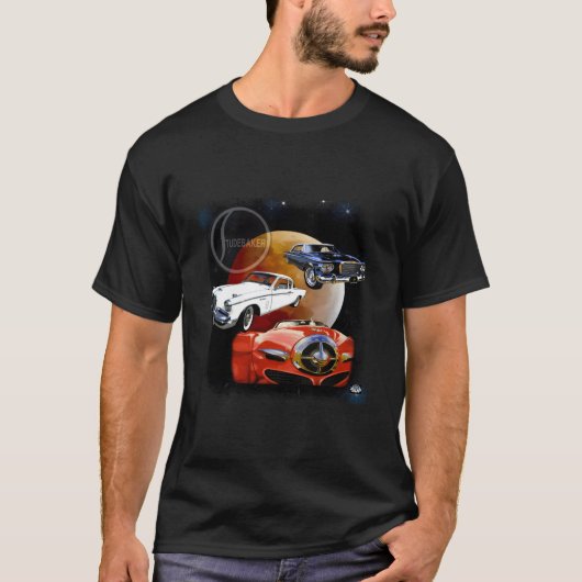 Red White Trio Of Studebakers T-shirt (Voorkant)