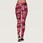 Red White Tulps Pattern Legging (Achterkant)