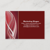 Red White Wave Visitekaartje (Achterkant)