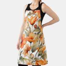 Red Wild Flowers Waterverf Kunst