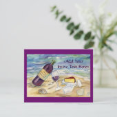 Red Wine Beach Party Invitations personnalisés ou  (Debout devant)