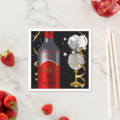  Red Wine Black Gold Silver Servet (Insitu)