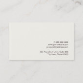 Red Wine Bottle Sommelier Visitekaartje (Achterkant)