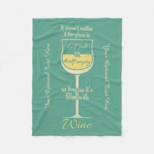 Red Wine custom fleece deken