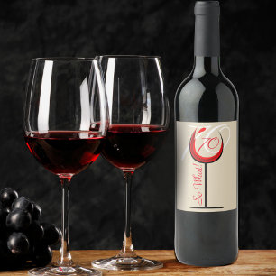 Red Wine Funny 70, wat 70e verjaardag Wijn Etiket