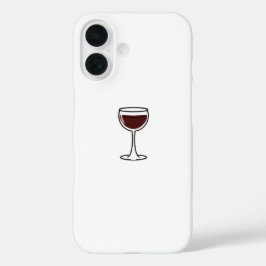 Red Wine Glass iPhone 16 Hoesje