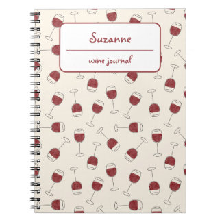 Red Wine Glass Tasting Journal Notitieboek