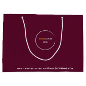 Red Wine Large Gift Bag Groot Cadeauzakje (Achterkant)