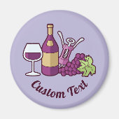 Red Wine Magnet Magneet (Voorkant)