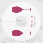 Red WIne Tasting Wijnglaslabel (Voorkant)