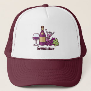 Red Wine Trucker Hat Trucker Pet