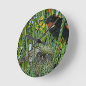 Red Wing Blackbird Ronde Klok (Hoek)