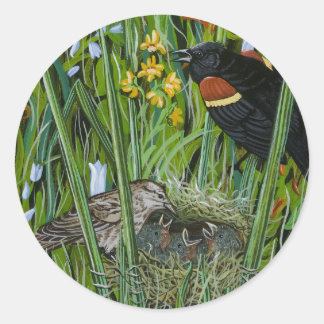 Red Wing Blackbird Ronde Sticker