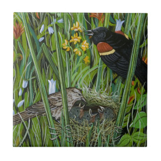 Red Wing Blackbird Tegeltje