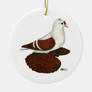 Red Wing Pigeon Keramisch Ornament
