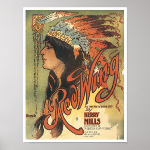 Red Wing Songbook Hoesje Poster