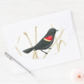 Red-Winged Blackbird Sticker (Envelop)