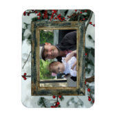 Red Winter Berries Holiday Magnet flexible (Vertical)