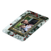 Red Winter Berries Holiday Magnet flexible (Côté Gauche)