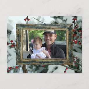 Red Winter Berries Kerstvakantie Briefkaart