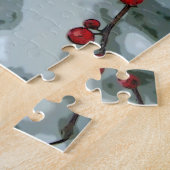 Red Winter Berries Noël Fête Jigsaw Puzzle (Côté)