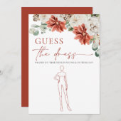 Red Winter Raad Het Jurk Vrijgezellenfeest Spel Kaart (Voorkant / Achterkant)