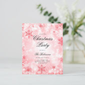 Red Winter Wonder Invitation Programme et menu (Debout devant)