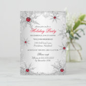 Red Winter Wonderland kerstfeestdag 6 Kaart (Staand voorkant)