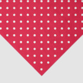 Red With White Polka Dots Tissuepapier (Detail)