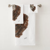 Red Wolf Bad Handdoek (Insitu)