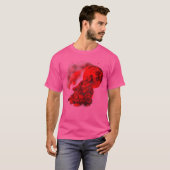 Red Wolf Moon Howling Wolf Gothic T-shirt (Voorkant volledig)
