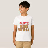Red Wolf Save T-shirt (Voorkant volledig)