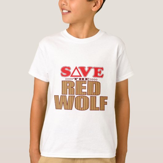Red Wolf Save T-shirt (Voorkant)
