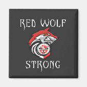 Red Wolf Strong Magneet (Voorkant)