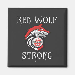 Red Wolf Strong Magneet