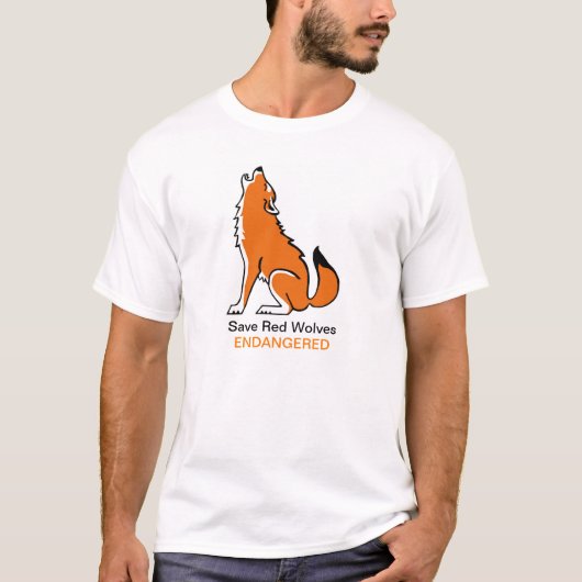 Red Wolves redden - Verenigde Staten - Bedreigd di T-shirt (Voorkant)