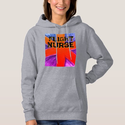 Red Women's Flight Nurse Hoodie (Voorkant)
