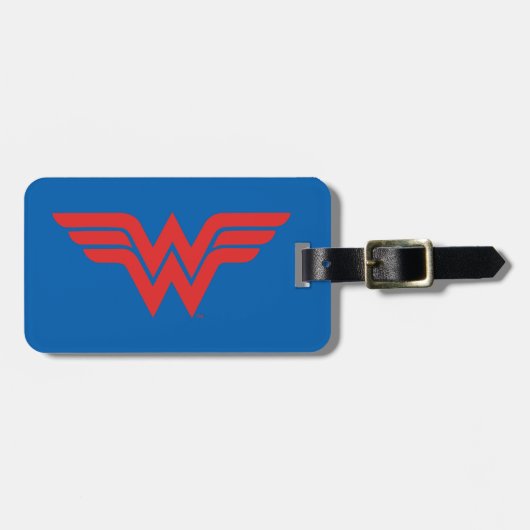 Red Wonder Woman Logo Bagagelabel (Voorkant horizontaal)