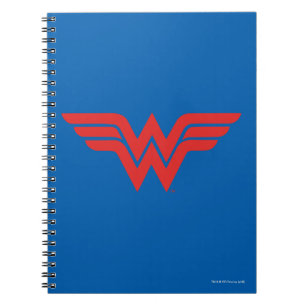 Red Wonder Woman Logo Notitieboek