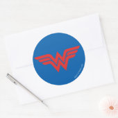 Red Wonder Woman Logo Ronde Sticker (Envelop)