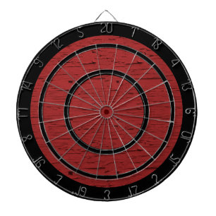 Red Wood Texture Custom Dart Board Dartbord