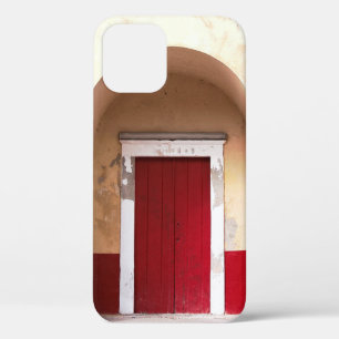 RED WOODEN DEUR iPhone 12 HOESJE