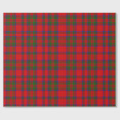 Red Wool Tartan Cadeaupapier (Vlak)