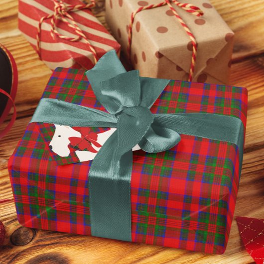 Red Wool Tartan Cadeaupapier